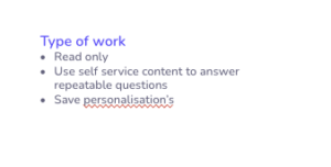Persona Area - Work